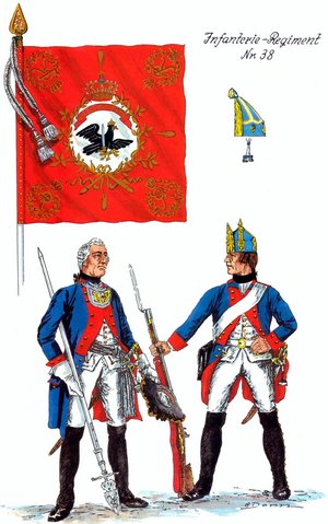 Preussen IR 38 alte Armee Infanterie-Regiment Nr. 38 der alten preußischen Armee