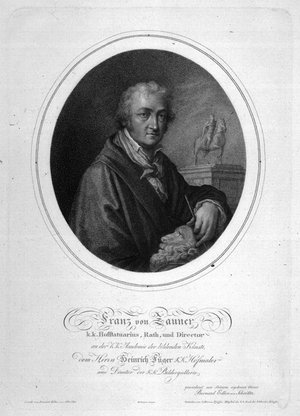 Zauner, Franz Anton von Franz Anton von Zauner (1746-1822) galt als führender Kopf der Wiener Klassik. Er leitete zwischen 1806 und 1815 die Wiener Akademie der Bildenden Künste und wurde durch sein Reiterstandbild Kaiser Joseph II. auf dem Wiener Josephsplatz sehr geachtet.