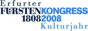 Logo »Erfurter Fürstenkongress 1808 - 2008 - Kulturjahr«