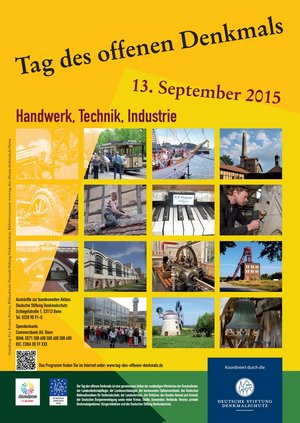 Plakat »Tag des Offenen Denkmals« 2015 Plakat zum »Tag des Offenen Denkmals« 2015 der Deutschen Stiftung Denkmalschutz