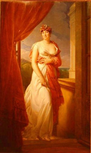 Thérésia de Cabarrus (1773-1835) war eine französische Saloniere des Direktoriums. Sie war die Geliebte von Jean Lambert Tallien und erlangte Berühmtheit als »Madame Tallien«. Sie war eine enge Freundin Josephine de Beauharnais und kurzzeitig Gelieb Thérésia de Cabarrus (1773-1835) war eine französische Saloniere des Direktoriums. Sie war die Geliebte von Jean Lambert Tallien und erlangte Berühmtheit als »Madame Tallien«. Sie war eine enge Freundin Josephine de Beauharnais und kurzzeitig Gelieb