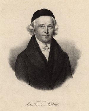 Anton Friedrich Thibaut (1772-1840) war ein deutscher Jurist der sich für eine Kodifizierung des deutschen Rechts und die Schaffung eines einheitlichen Zivilgesetzbuches aussprach und so in Gegnerschaft mit Friedrich Carl Savigny trat. Anton Friedrich Thibaut (1772-1840) war ein deutscher Jurist der sich für eine Kodifizierung des deutschen Rechts und die Schaffung eines einheitlichen Zivilgesetzbuches aussprach und so in Gegnerschaft mit Friedrich Carl Savigny trat.