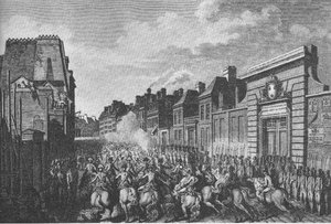 17890418 - Aufstand in Faubourg St Antoine Aufstand in Faubourg Saint Antoine am 18.04.1789