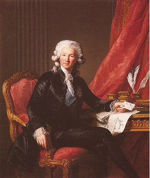 Charles Alexandré de Calonne (1734-1802) war französischer Minister unter Louis XVI. der in den 1780er Jahren den drohenden Staatsbankrott durch die Einberufung der Notablenversammlung zu verhindern suchte. Doch diese lehnte seine Pläne für eine allge Charles Alexandré de Calonne (1734-1802) war französischer Minister unter Louis XVI. der in den 1780er Jahren den drohenden Staatsbankrott durch die Einberufung der Notablenversammlung zu verhindern suchte. Doch diese lehnte seine Pläne für eine allge