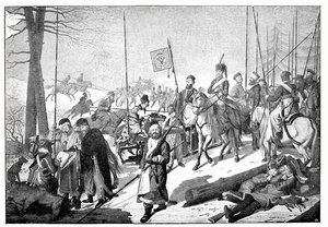 Hetman Platows Angriff bei Altenburg am 29.09.1813