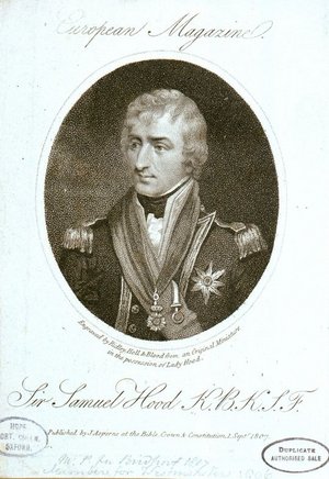 Samuel Baronett Hood (1762-1814) gelang es in einem waghalsigen Manöver zusammen mit Foley den entscheidenen Stoß gegen die ankernden französischen Schiffe in der Bucht von Abukir zu führen. Samuel Baronett Hood (1762-1814) gelang es in einem waghalsigen Manöver zusammen mit Foley den entscheidenen Stoß gegen die ankernden französischen Schiffe in der Bucht von Abukir zu führen.