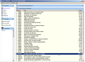 Digitalen Bibliothek Screenshot der »Digitalen Bibliothek«, einer Sammlung von elektronischen Publikationen.