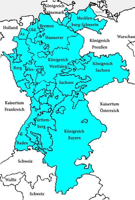 Eine Statistik zum Rheinbund anno 1810